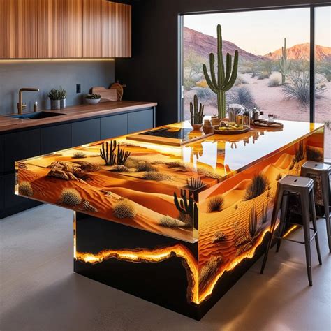 Transform Your Culinary Space With Epoxy Active Scene Kitchen Islands