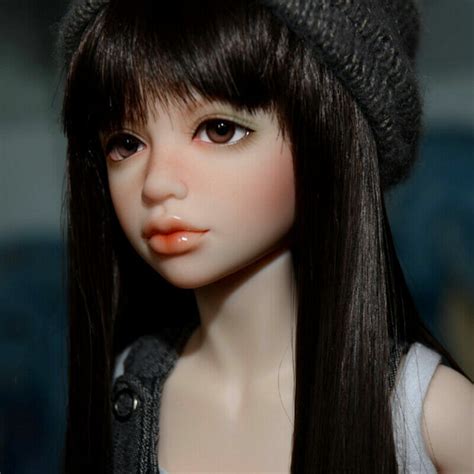 Bjd Doll Female Bare Resin Ball Jointed Doll With Eyes Face Makeup