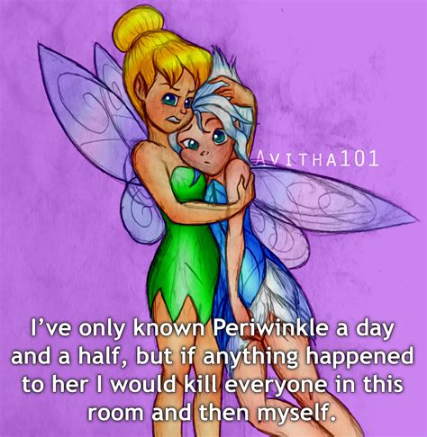 Tinkerbell And Periwinkle Hugging