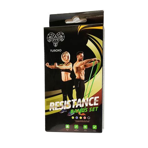 Resistance Band Set Natural Latex Set Of Bands Increasing The