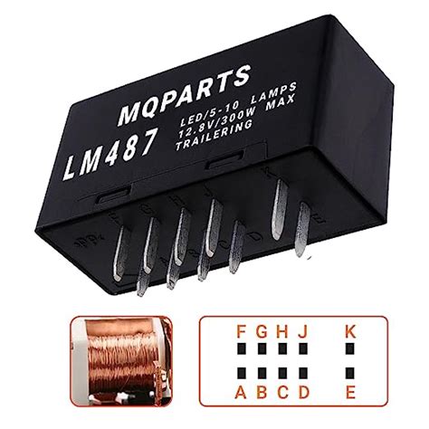 Mqparts Lm487 Hazard Warning Led Flasher Relay Fixes Car Turn Signal Hyper Flash For