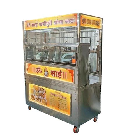 Stainless Steel Pani Puri Counter For Street Food Stall At Rs In