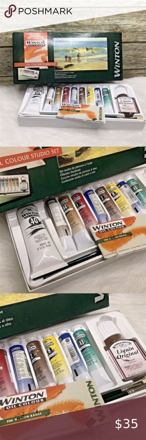 Winsor Newton Winton Oil Colour Studio Set Made In England Color