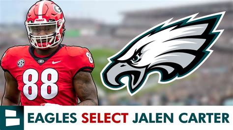 Jalen Carter Selected By Philadelphia Eagles With Pick 9 In 1st Round