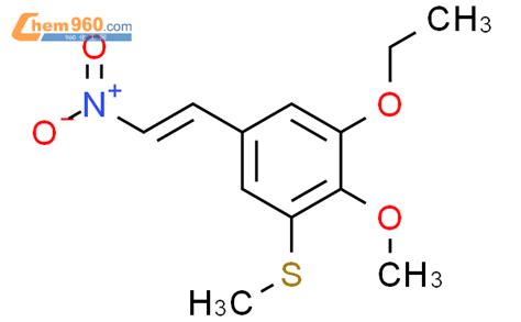 90132 25 5 Benzene 1 Ethoxy 2 Methoxy 3 Methylthio 5 2 Nitroethenyl