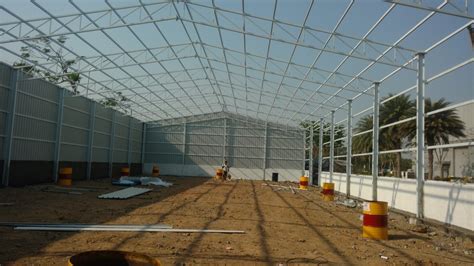 Blue Aluminium Metal Roofing Shed Fabrication Work In Chennai At Rs