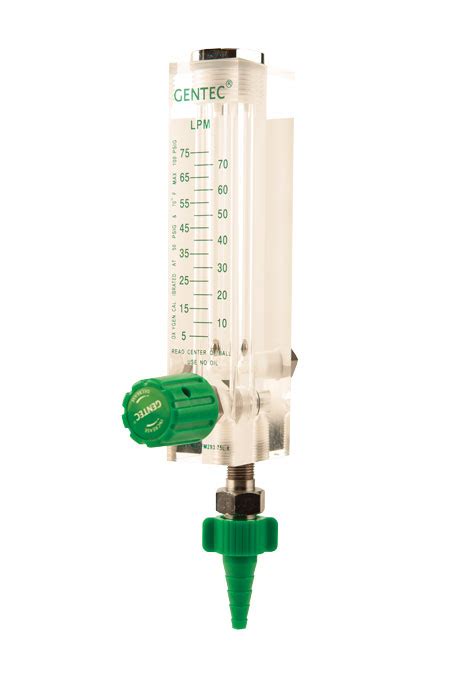 Oxygen Flowmeter Deluxe High Flow 0 75 Lpm From Wt Farley