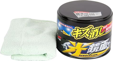 Amazon ソフト99soft99 ワックス Wax 光鏡面wax パールandメタリック車用 自動車塗膜の保護および艶出し用 クロス