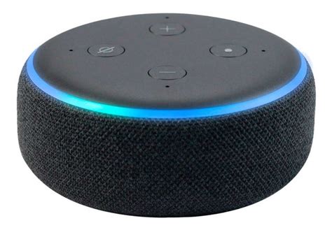 Bocina Inteligente Con Alexa Echo Dot Negra Ra Generaci N Mercado Libre