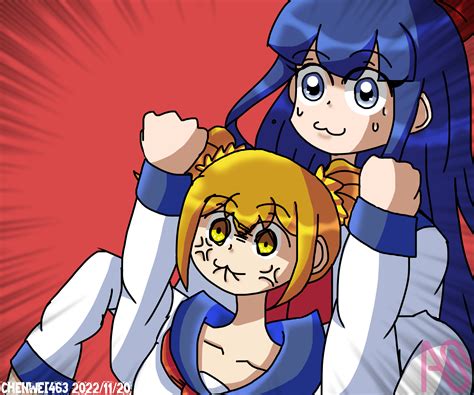 Pop Team Epic Redraw Vickychenwei 插图 Art Street