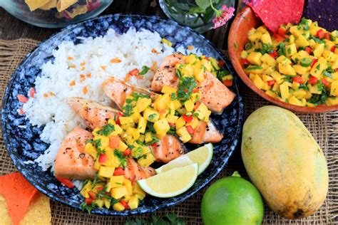 Salmon With Mango Salsa Foxy Folksy