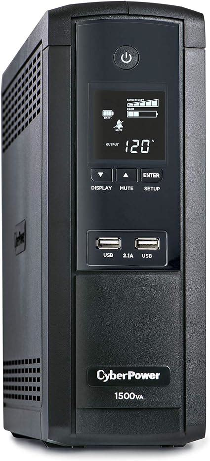 Cyberpower Brg1500avrlcd Intelligent Lcd Ups System 1500va 900w 12 Outlets Avr