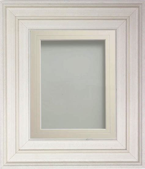 Hadlow White 40x30 Frame With Ivory V Groove Mount Cut For Image Size 36x24