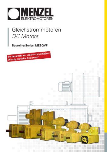 All MENZEL Elektromotoren GmbH Catalogs And Technical Brochures