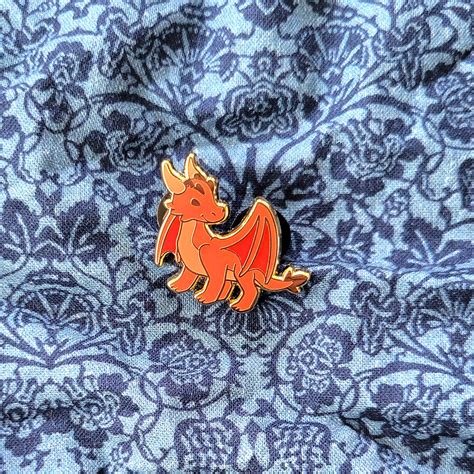 Red Dragon Mini Pin Paolas Pixels