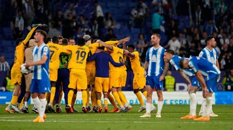 Barcelona Se Consagra Campe N De Laliga Tras Vencer Al Espanyol En El