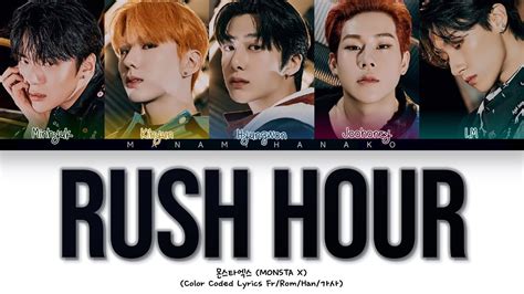 VOSTFR MONSTA X 몬스타엑스 RUSH HOUR Color Coded Lyrics Français