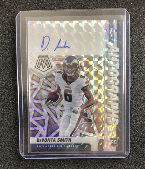 Yahoo Panini Mosaic Devonta Smith Rookie Autog