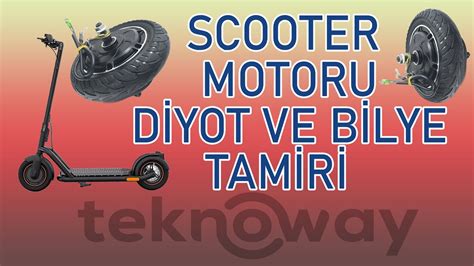 Elektrikli Scooter Motorlu Ön Tekerleği ve Rulman Diyot Arızası Tamiri