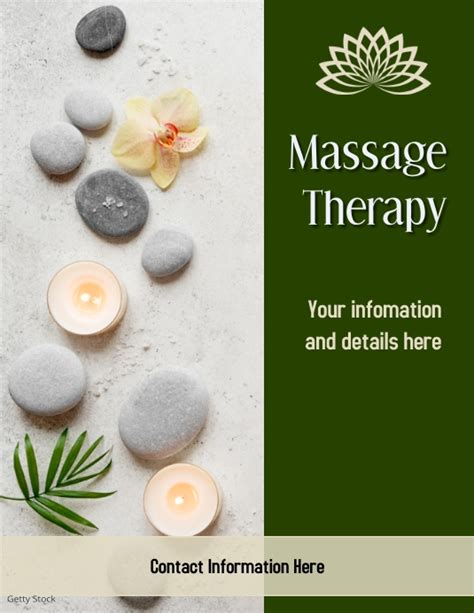 Copy Of Massage Therapy Flyer Postermywall