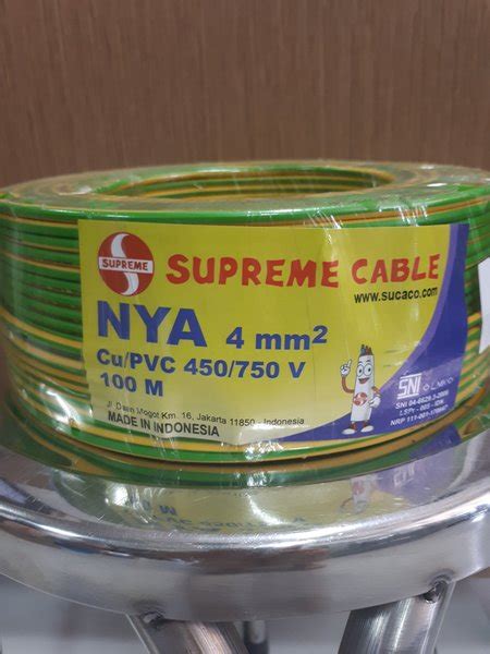 Jual Kabel Nya Mm Supreme Hijau Kuning Roll Mtr Di Lapak Pt