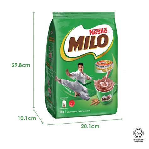 NESTLÉ MILO ACTIV GO CHOCOLATE MALT POWDER Soft Pack 2kg PGMall