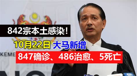 【新冠疫情】大马10月22日：新增847确诊、486治愈、5死亡，活跃病例8183宗！