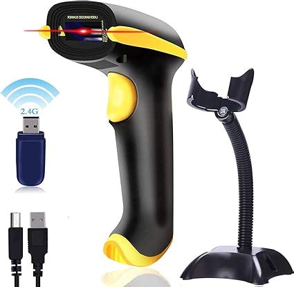 Flybiz 2 4 GHz Lecteur Code Barre Sans Fil USB Barcode Scanner