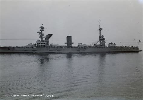 A Port Broadside View Of The Soviet Navy Battleship Marat At