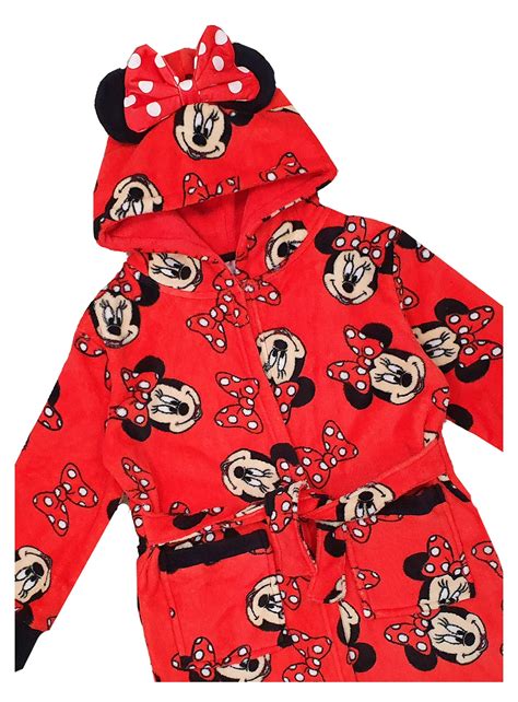 Girls Disney Minnie Mouse Pyjamas And Dressing Gown Set Bundle Pyjama