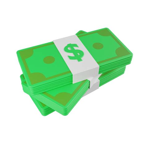 Money Stacks 3D Illustration 9418653 PNG