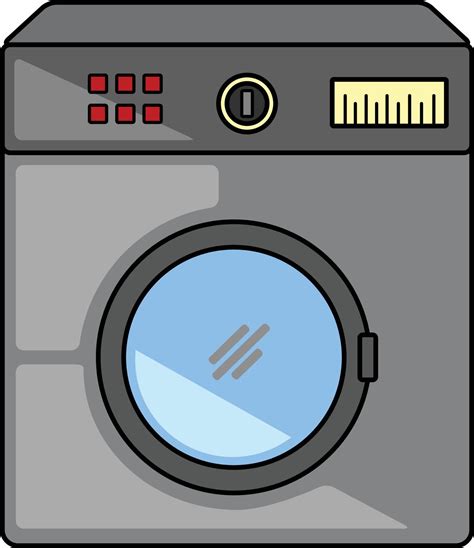 Washing Machine Flat Vector Design For Graphic Element Vector