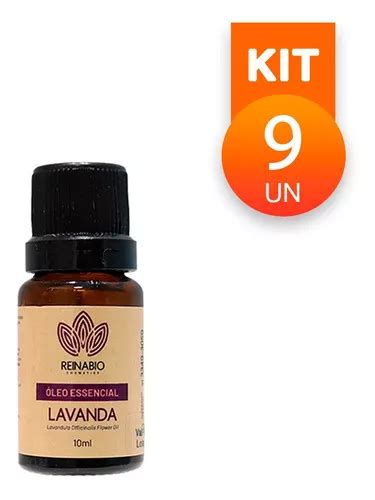 Kit 9 Óleo Essencial Lavanda 100 Aromaterapia Reinabio 10ml MercadoLivre