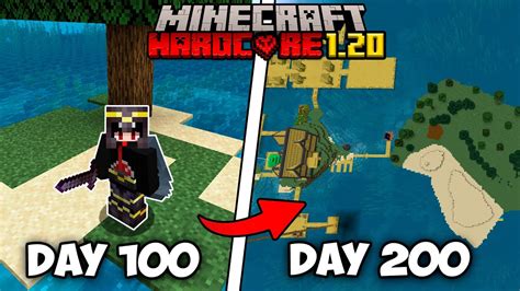 I Survived Days On A Deserted Island In Hardcore Minecraft