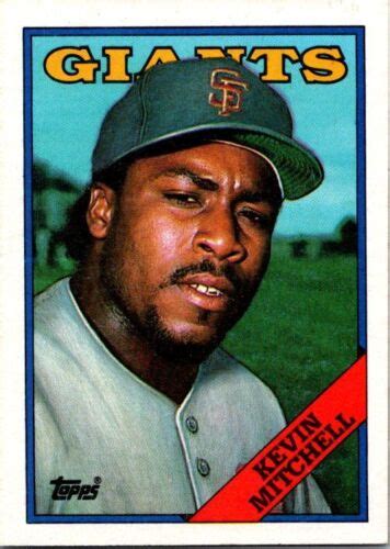 1988 Topps Kevin Mitchell 497 San Francisco Giants Ebay