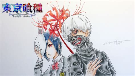 Tokyo Ghoul Kaneki And Touka Fanart Kaneki touka rize tsukiyama and ...