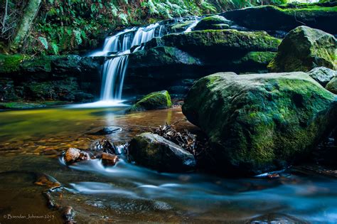 Wallpaper Pohon Pemandangan Pegunungan Air Terjun Batu Alam