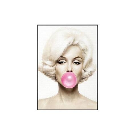 Marilyn Monroe Blowing Pink Bubblegum Love Quote Nordic Pop Art Posters