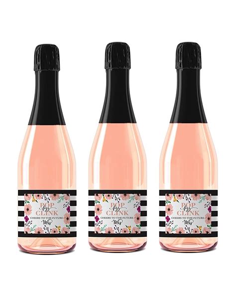 Bachelorette Party Mini Champagne Labels Bridal Shower Mini Champagne Labels Set Of