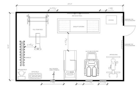 400 Square Foot Home Gym Free Floor Plan Equipment List