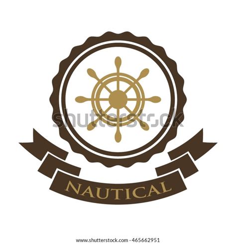 Nautical Logo Design Template Stock Vector (Royalty Free) 465662951