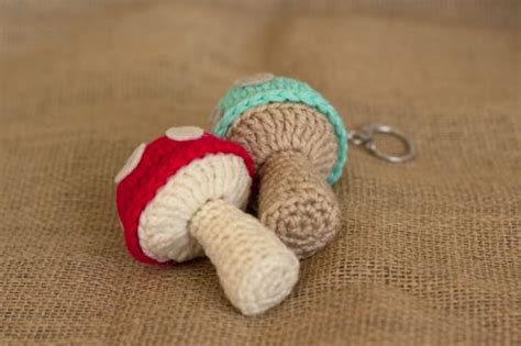 Free Crochet Pattern Mushroom Keychain Artofit