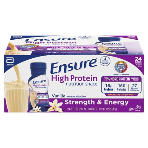 Save On Ensure High Protein Nutrition Shake Vanilla Pk Order