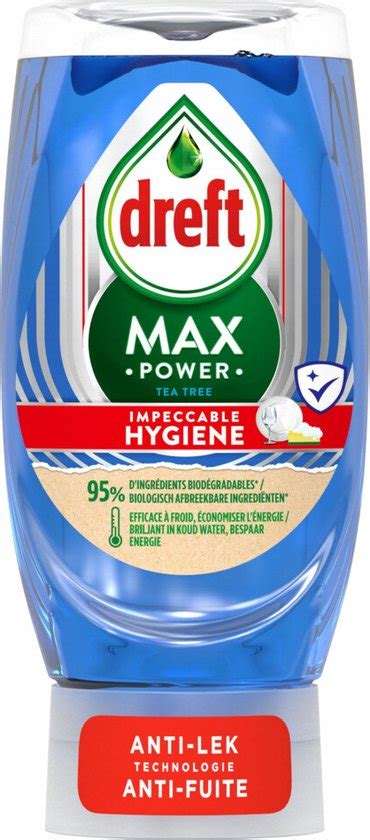 Dreft Max Power Afwasmiddel Extra Hygiëne 370 ml bol