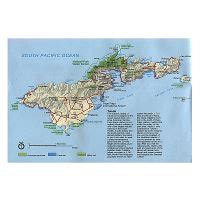 Large Panoramic Relief Map Of Tutuila Island American Samoa American