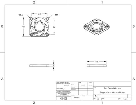 40mm Fan Guard by MAKERIC | Download free STL model | Printables.com