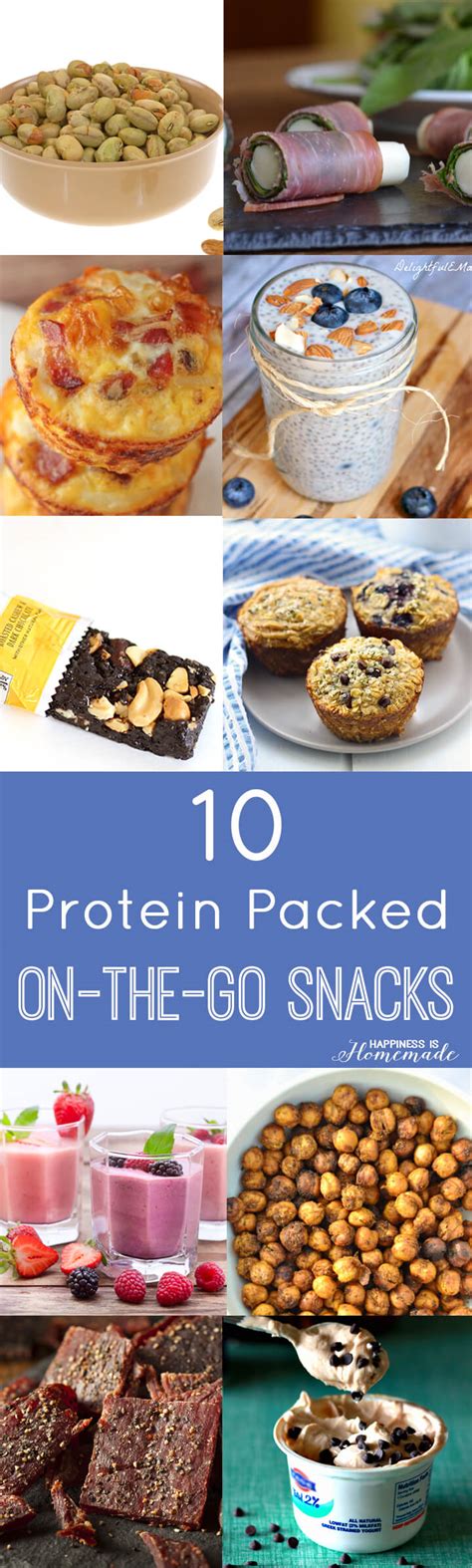 10 Protein Packed On-the-Go Snacks - Happiness is Homemade