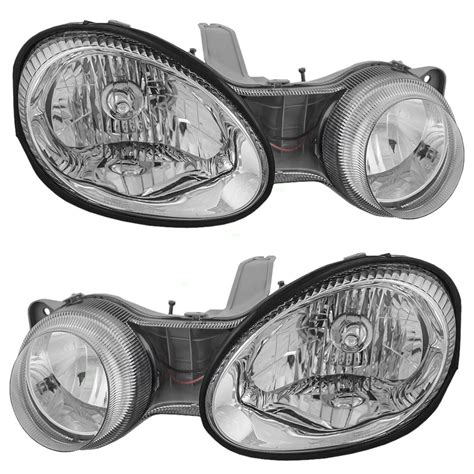 00 01 Kia Spectra Drivers Set Of Dual Headlights EverydayAutoParts