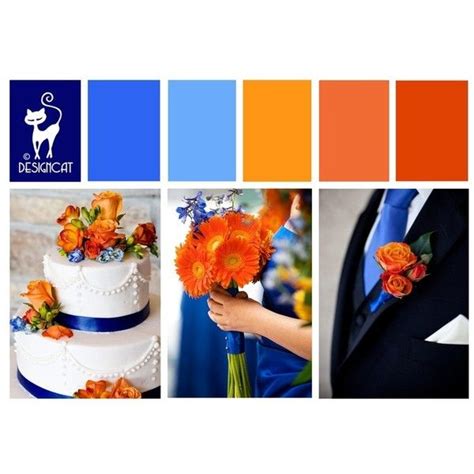 Orange and Blue Wedding | Blue orange weddings, Wedding colors, Orange wedding