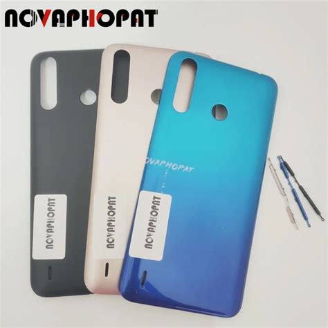 Novaphopat For Itel A Battery Door Cover Rear Case Back Housing Side